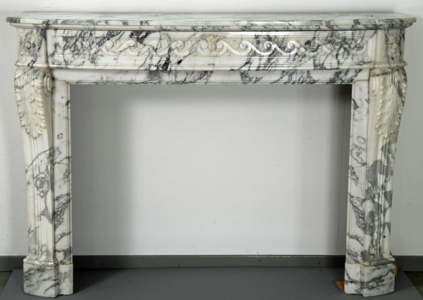 Stil: Louis XVI,  Farbe: creme-grau,  Ausführung: Marmor
